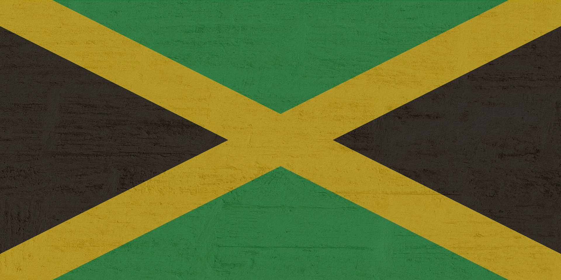 Die Flagge von Jamaika.